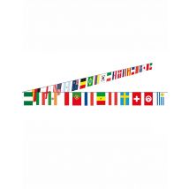 Guirlande drapeaux papier 32 pays 10 m