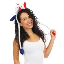 Serre-tête coq avec ailes mobiles pour Adulte - Couleur Multicolore