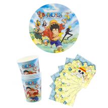 Kit anniversaire vaisselle jetable One Piece