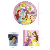 Kit anniversaire vaisselle jetable Princesses Disney