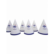 6 Chapeaux de fête FFF - Couleur Blanc