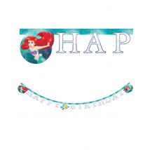 Guirlande Happy Birthday Ariel - Couleur Multicolore