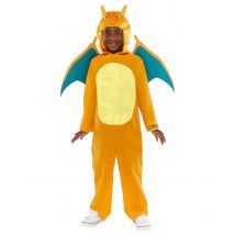 Déguisement Dracaufeu Pokémon pour Enfant - Couleur Jaune - Taille 10 - 12 ans (146 cm)