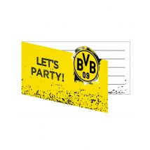 8 Cartes d'invitation Borussia Dortmund - Couleur Noir