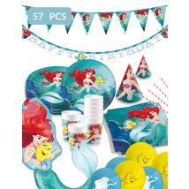 Maxi kit anniversaire Ariel - Couleur Bleu