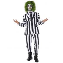 Costume Beetlejuice pour Homme Suitmeister - Couleur Noir - Taille S (EU 44-46)