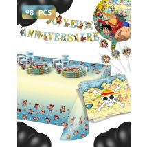 Maxi kit anniversaire One Piece - Couleur Multicolore