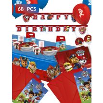 Maxi kit anniversaire Pat patrouille prêt à l'action - Couleur Rouge