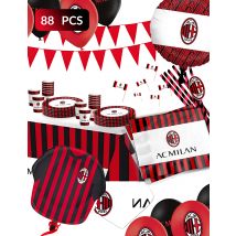 Maxi kit anniversaire AC Milan - Couleur Rouge