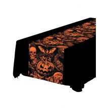 Chemin de table citrouille gothique 275 cm - Couleur Noir