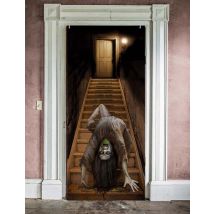 Décoration de porte zombie possédé 80 x 180 cm