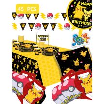 Maxi kit anniversaire Pokémon Pikachu - Couleur Multicolore