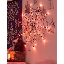 Toile d'araignée lumineuse LED 1m - Couleur Noir