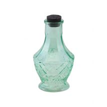 Petite fiole en verre vert 11,5 cm - Couleur Vert