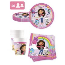 Kit anniversaire 16 personnes Gabby et la maison magique