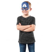 Demi-masque Captain America pour Enfant - Couleur Bleu