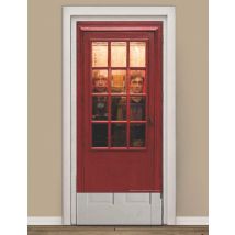 Décoration de porte cabine téléphonique magique Harry Potter - Couleur Rouge