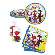 Kit vaisselle jetable Spidey et ses amis - Couleur Multicolore