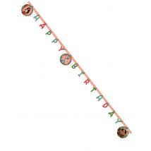 Guirlande Happy Birthday Vaiana 2 - Couleur Rose
