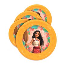4 Assiettes réutilisables Vaiana 2 21 cm - Couleur Orange