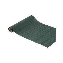 Chemin de table tartan vert 28 cm x 3 m - Couleur Vert foncé