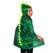 Cape à capuche dinosaure vert pour Enfant - Couleur Vert