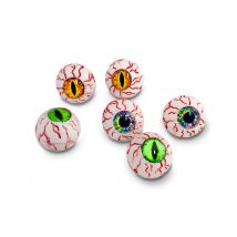 Yeux maléfiques en filet - Couleur Multicolore