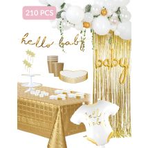 Maxi kit baby shower Hello Baby - Couleur Multicolore