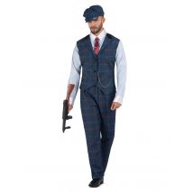 Déguisement gangster bleu années 20 pour Homme - Couleur Bleu - Taille S