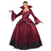 Déguisement reine vampire luxe pour Femme - Couleur Rouge - Taille M