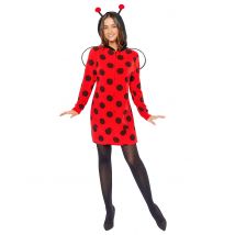 Déguisement coccinelle à pois pour Femme - Couleur Rouge - Taille M / L