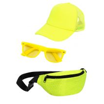 Kit accessoires jaune fluo - Couleur Jaune