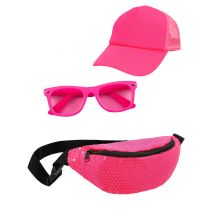 Kit accessoires rose fluo - Couleur Rose