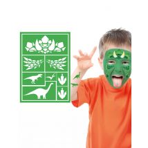 Pochoir de maquillage dinosaure - Couleur Vert