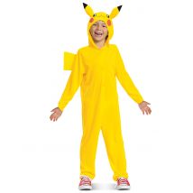 Déguisement Combinaison Pikachu Pokémon pour Enfant - Couleur Jaune - Taille 5 - 6 ans (109 - 126 cm))