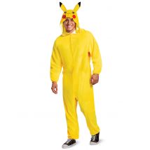 Déguisement Combinaison Pikachu Pokémon pour Adulte - Couleur Jaune - Taille M