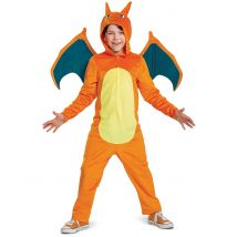 Déguisement Dracaufeu Pokémon Luxe pour Enfant - Couleur Orange - Taille 7 - 8 ans (124 - 136 cm)