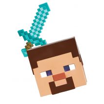 Kit accessoires masque et épée Minecraft pour Enfant - Couleur Multicolore