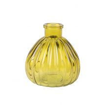 Vase en verre coloris pistache - Couleur Jaune