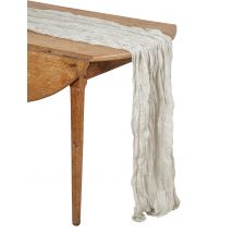 Chemin de table en cheesecloth vert de gris - Couleur Gris