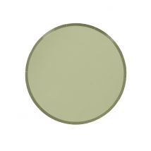 6 assiettes bi-color en carton Vert de gris et vert sauge - Couleur Vert