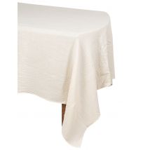 Nappe en gaze de coton crème 130 x 240 cm - Couleur Blanc