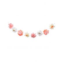 Guirlande de Fleurs Papier de Soie Multicolore Pastel 3,5 m - Couleur Multicolore