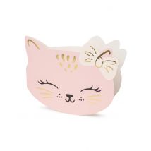 6 Invitations avec enveloppes Chatons roses - Couleur Rose