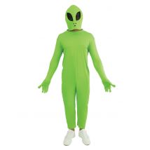 Déguisement Alien Vert pour Adulte - Couleur Vert - Taille S / M