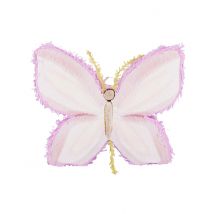 Piñata Papillon Carton Lilas et Crème 45 x 36 x 8 cm - Couleur Rose