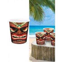 3 verres à shooter tiki Hawaï