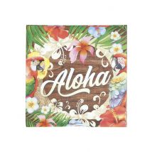 20 Serviettes Aloha Hawaï 16 x 16 cm - Couleur Multicolore