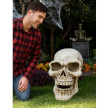 Tête de mort XXL 63 cm en magnésie