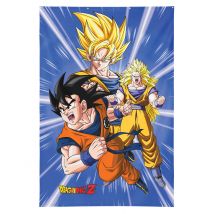 Décoration Murale Son Goku Dragon Ball Z 125×85 cm avec œillets métalliques